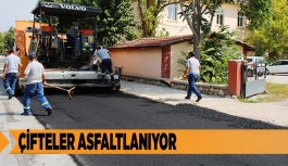 BÜYÜKŞEHİR ÇİFTELER’DE ALTYAPISI TAMAMLANAN CADDELERİ ASFALTLIYOR