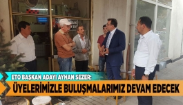 ÜYELERİMİZLE BULUŞMALARIMIZ DEVAM EDECEK