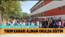 YIKIM KARARI ALINAN OKULDA EĞİTİM