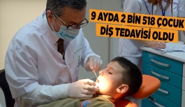 9 AYDA 2 BİN 518 ÇOCUK DİŞ TEDAVİSİ OLDU