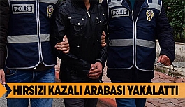 HIRSIZI KAZALI ARABASI YAKALATTI