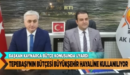 TEPEBAŞI’NIN BÜTÇESİ BÜYÜKŞEHİR HAYALİNE KULLANILIYOR