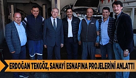 ERDOĞAN TEKGÖZ, SANAYİ ESNAFINA PROJELERİNİ ANLATTI