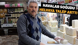 Havalar soğudu, helvaya talep arttı