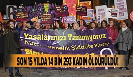 KADINA YÖNELİK ŞİDDET PROTESTO EDİLDİ