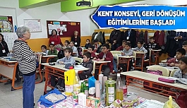 KENT KONSEYİ, GERİ DÖNÜŞÜM EĞİTİMİLERİNE BAŞLADI