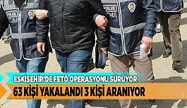 ESKİŞEHİR’DE FETÖ OPERASYONU SÜRÜYOR