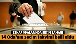 ESNAF ODALARINDA SEÇİM ZAMANI