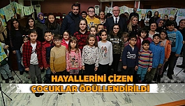 HAYALLERİNİ ÇİZEN ÇOCUKLAR ÖDÜLLENDİRİLDİ