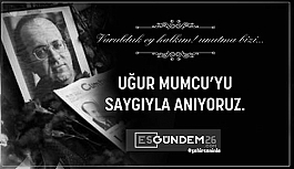 UĞUR MUMCU'YU SAYGIYLA ANIYORUZ