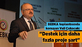 Vali Özdemir Çakacak: "Destek için daha fazla proje şart"