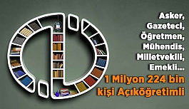 Açıköğretimde 1 milyon 224 bin kişi okuyor