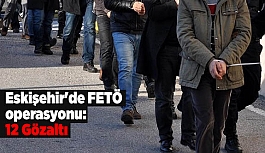 Eskişehir'de FETÖ operasyonu: 12 Gözaltı