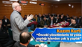 KAZIM KURT: ÖNCEKİ YÖNETİMLERİN 10 YILDA YAPTIĞI İŞLERDEN ÇOK İŞ YAPTIK”