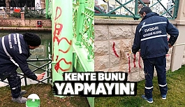 PORSUK KENARINDA SPREY BOYA ÇİRKİNLİĞİ!