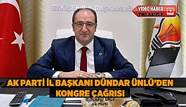 ÜNLÜ'DEN KONGRE ÇAĞRISI