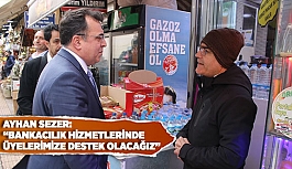 AYHAN SEZER: BANKACILIK HİZMETLERİNDE ÜYELERİMİZE DESTEK OLACAĞIZ