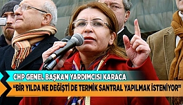 CHP GENEL BAŞKAN YARDIMCISI KARACA “BİR YILDA NE DEĞİŞTİ DE TERMİK SANTRAL YAPILMAK İSTENİYOR”