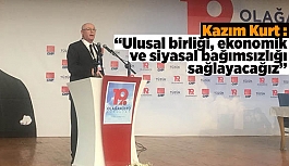 Kazım Kurt : “Ulusal birliği, ekonomik ve siyasal bağımsızlığı sağlayacağız”