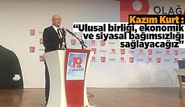 Kazım Kurt : “Ulusal birliği, ekonomik ve siyasal bağımsızlığı sağlayacağız”