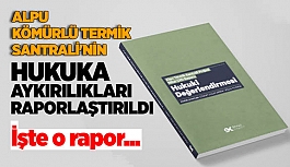 Alpu Kömürlü Termik Santrali'nin hukuka aykırılıkları raporlaştırıldı