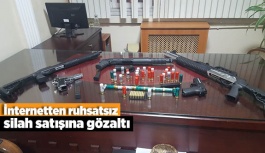 İnternetten ruhsatsız silah satışına gözaltı