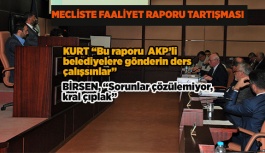 MECLİSTE FAALİYET RAPORU TARTIŞMASI