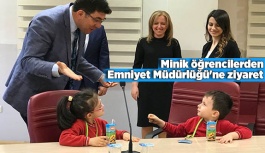 Minik öğrencilerden Emniyet Müdürlüğü'ne ziyaret