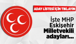 MHP ESKİŞEHİR MİLLETVEKİLİ ADAYLARI BELLİ OLDU