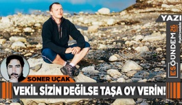 VEKİL SİZİN DEĞİLSE TAŞA OY VERİN