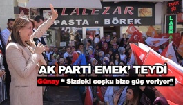 GÜNAY “ SİZLERDEKİ COŞKU BİZE GÜÇ VERİYOR”