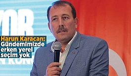 Harun Karacan: Gündemimizde erken yerel seçim yok