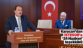 Karacan’dan İSTESOB’a ’24 Haziran’ teşekkürü