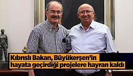 Kıbrıslı Bakan, Büyükerşen’in hayata geçirdiği projelere hayran kaldı