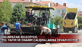 Odunpazarı Belediyesi, yol yapım ve onarım çalışmalarına devam ediyor