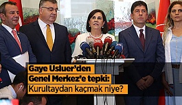 Gaye Usluer’den Genel Merkez’e tepki