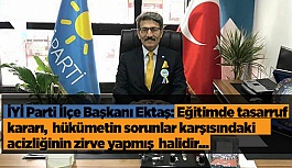 İYİ Parti’den eğitimde tasarrufa tepki