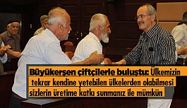 Mihalgazili çiftçilerden Büyükerşen’e teşekkür ziyareti