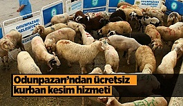 Odunpazarı’ndan ücretsiz kurban kesim hizmeti