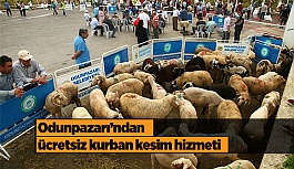 Odunpazarı’ndan ücretsiz kurban kesim hizmeti