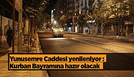 Yunusemre Caddesi yenileniyor