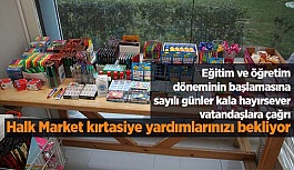 Halk Market kırtasiye yardımlarınızı bekliyor