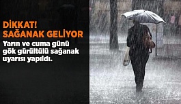 Meteorolojiden  sağanak uyarısı