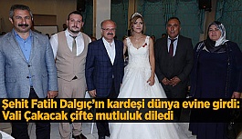 Şehit Fatih Dalgıç’ın kardeşi dünya evine girdi