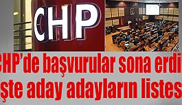 CHP'DE KİMLER ADAY ADAYLIĞI İÇİN BAŞVURDU