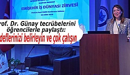 Prof. Dr. Günay:Hedeflerinizi belirleyin ve çok çalışın