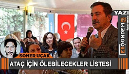 Ataç için ölebilecekler listesi