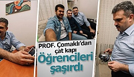 AÜ Rektörü Prof. Dr. Çomaklı'dan öğrenci evine "çat kapı" ziyaret