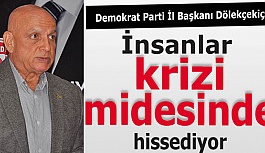 Dölekçekiç: İnsanlar krizi midesinde hissediyor