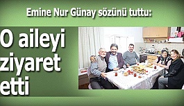 GÜNAY CAFER VE ÜMMÜHAN TÜFEK’İ EVİNDE ZİYARET ETTİ